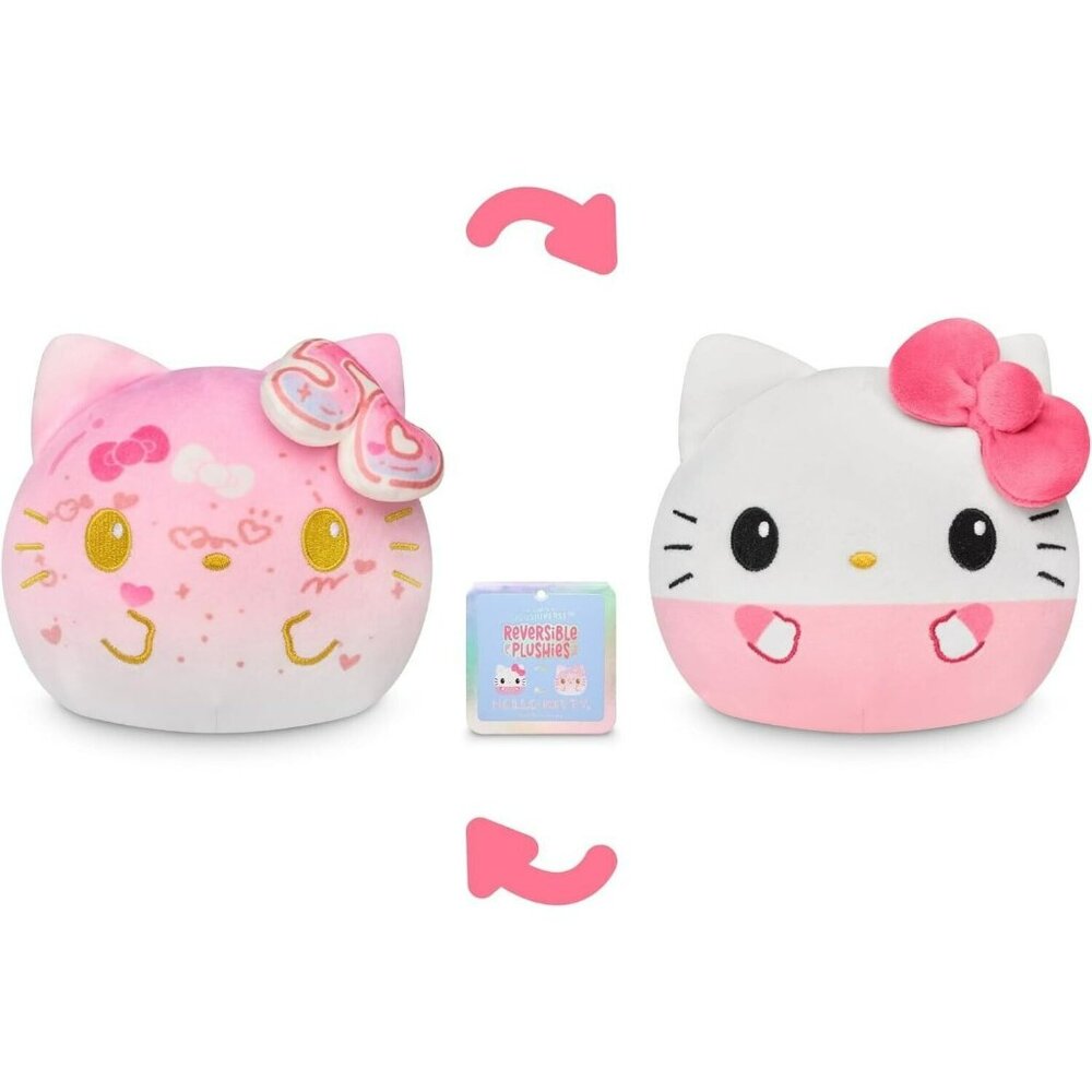 TeeTurtle Sanrio Hello Kitty 50th Anniversary Reversible 4" Plush Pink Gold